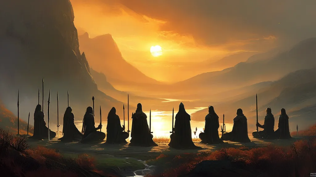 Life in la Salle du Souffle (Coudrelang · temple d'Aengus)